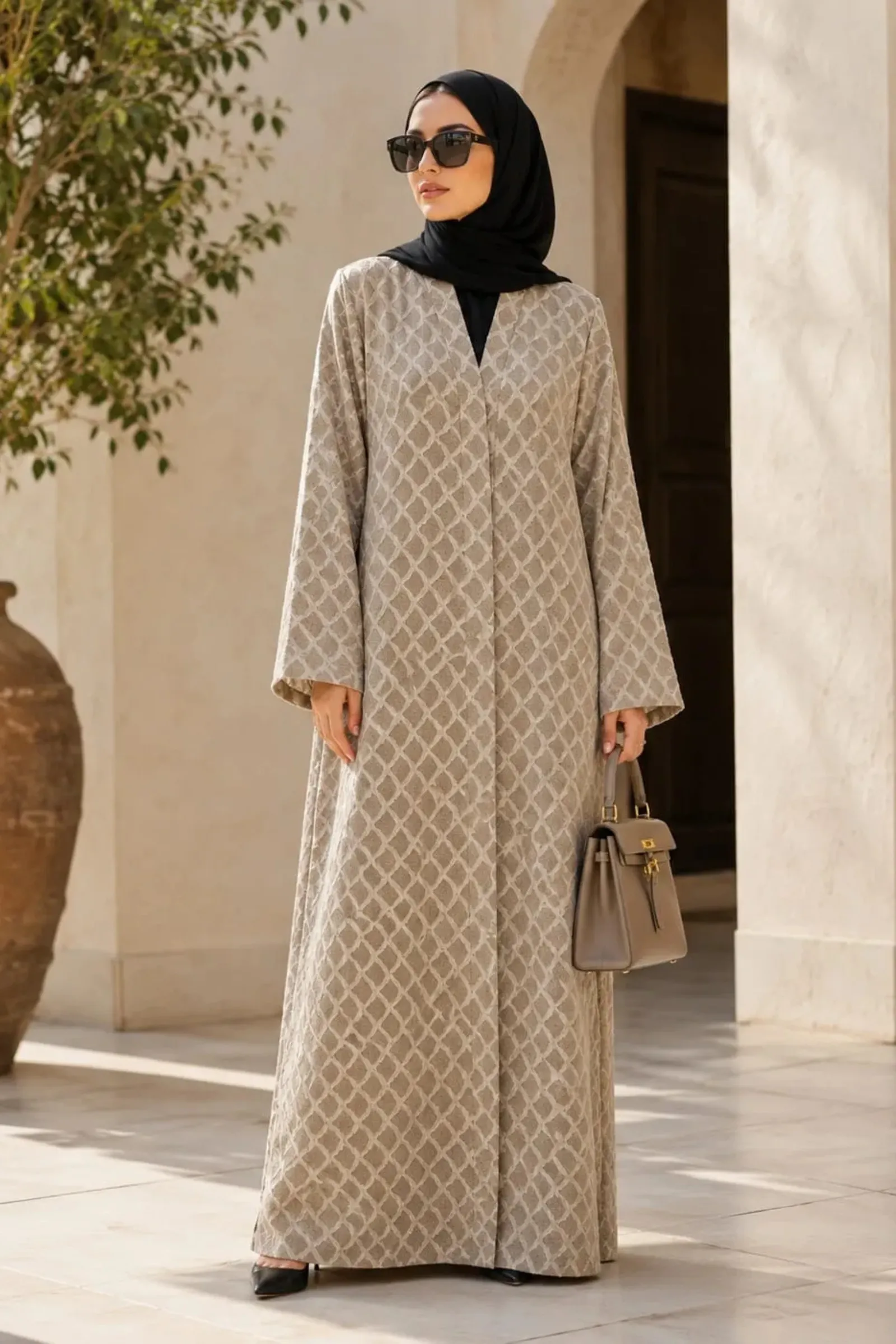 Zahra Jacquard Abaya