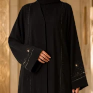 ABAYA HOUSE . Black Aura Abaya (2)