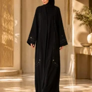ABAYA HOUSE . Black Aura Abaya (3)
