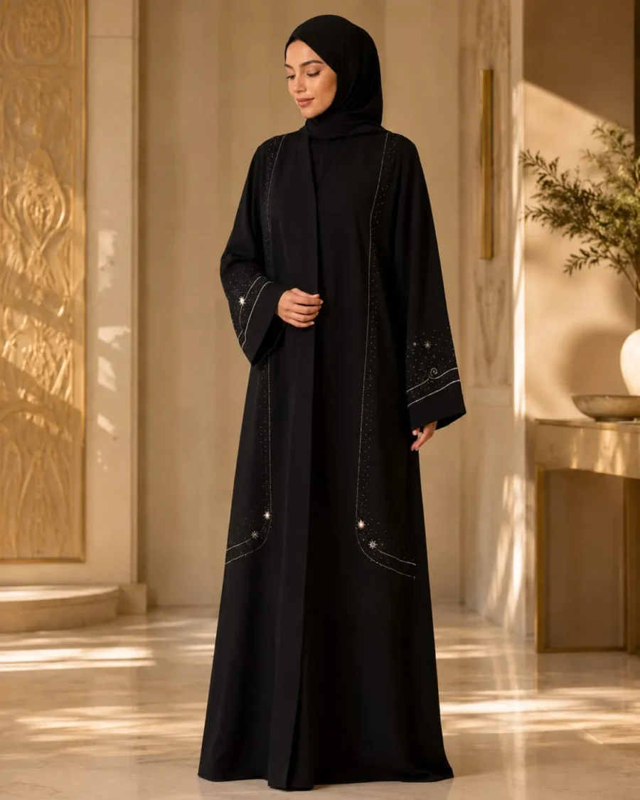 ABAYA HOUSE . Black Aura Abaya ABAYA HOUSE . Black Aura Abaya