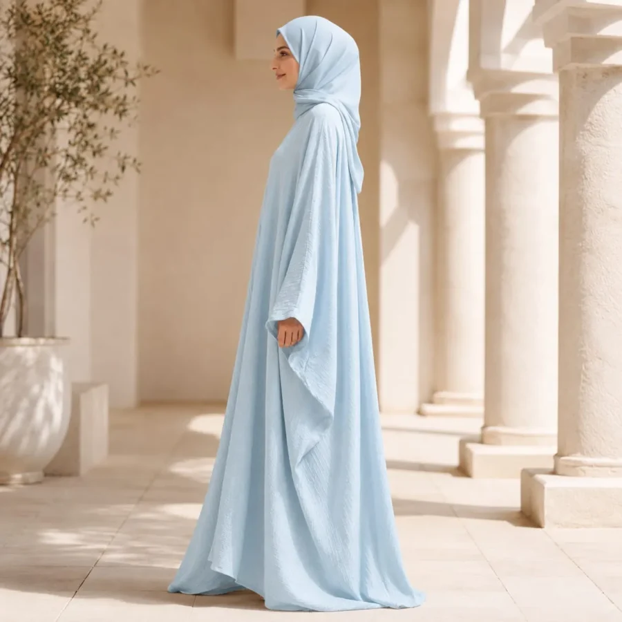 ABAYA HUSE . sky serenity abaya (3) ABAYA HUSE . sky serenity abaya (3)